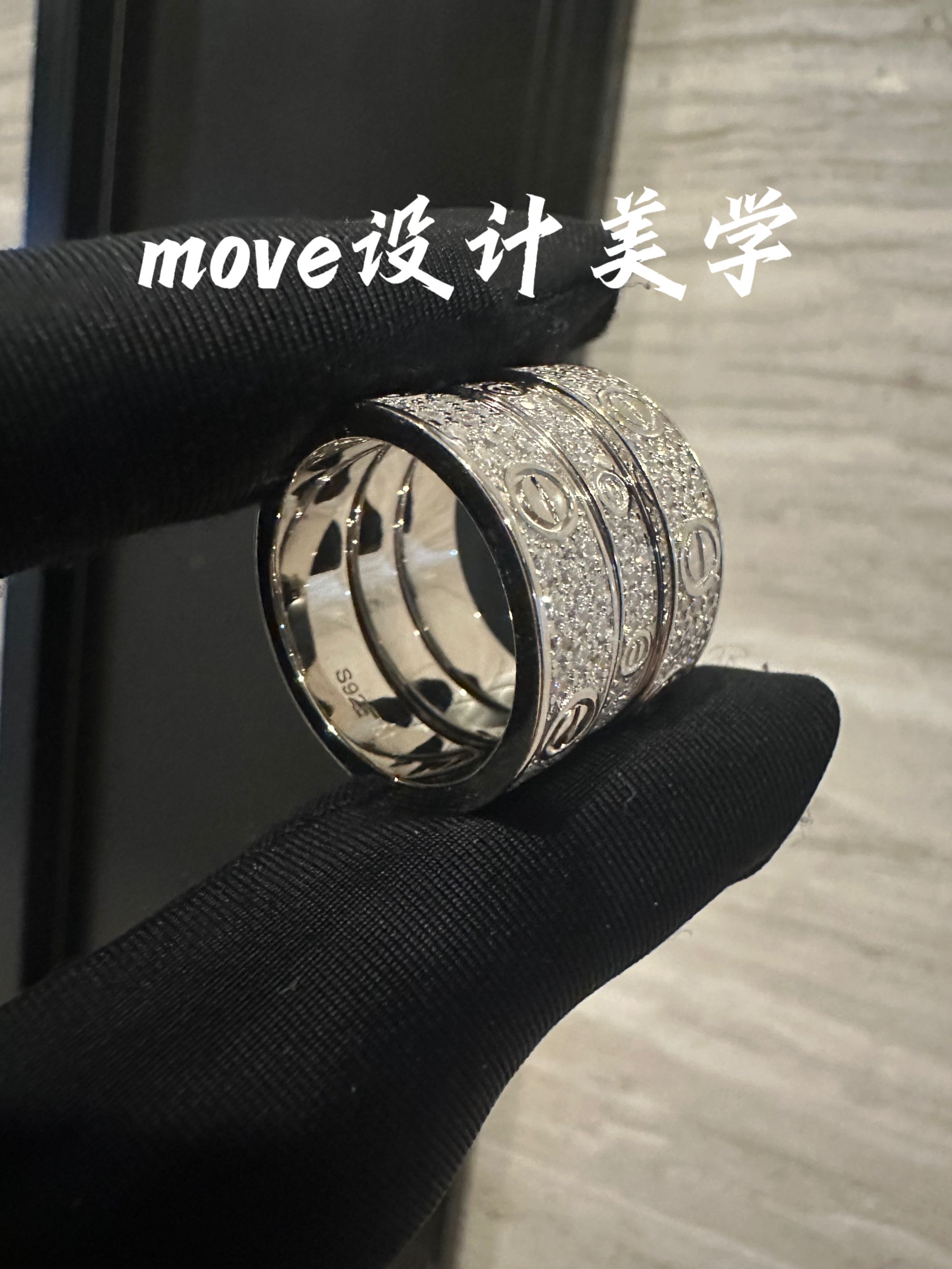 925银合成锆石戒指 【满天星合集】小众重工简约气质