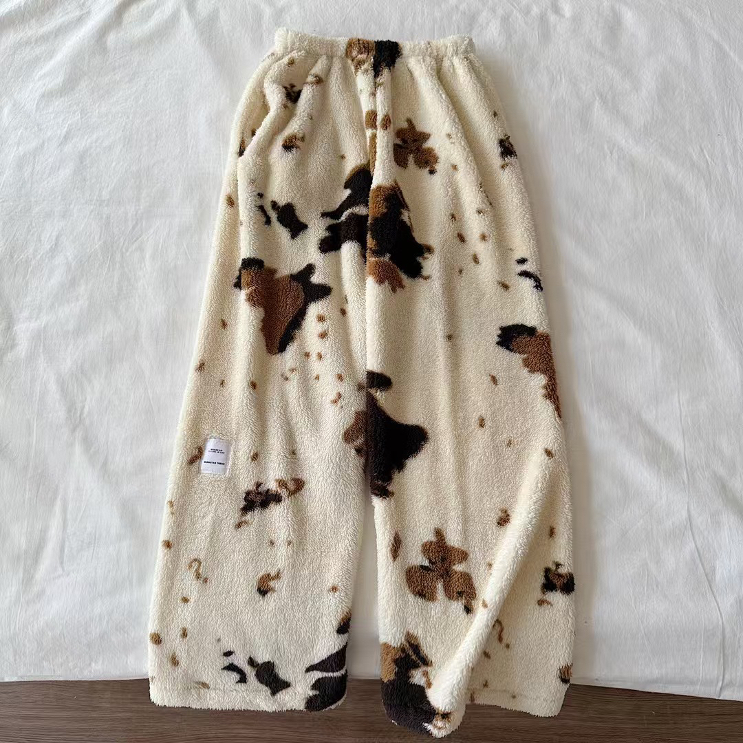 外穿遛弯裤 升级加厚加软慕斯绒 半边绒双面一体绒135斤内