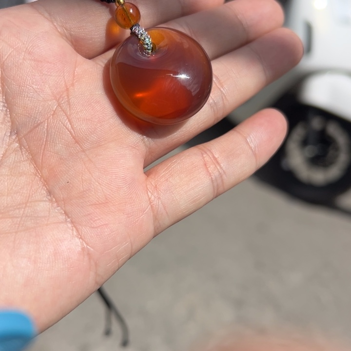 琥珀颈饰未镶嵌琥珀吊坠