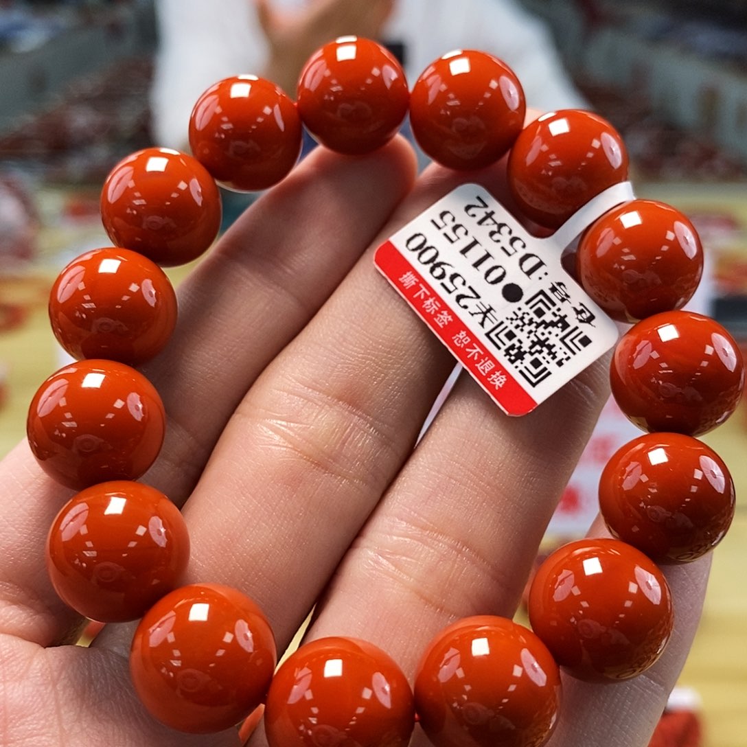 南红玛瑙 典藏  13mm   多样性发一未镶嵌