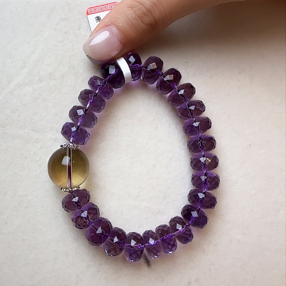 水晶手链未镶嵌兰*大气上档次