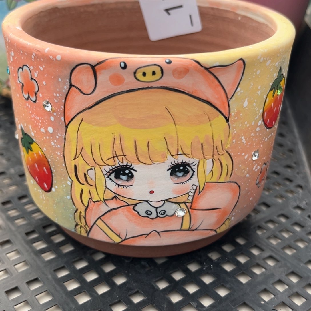 红陶芒**子136花盆1个