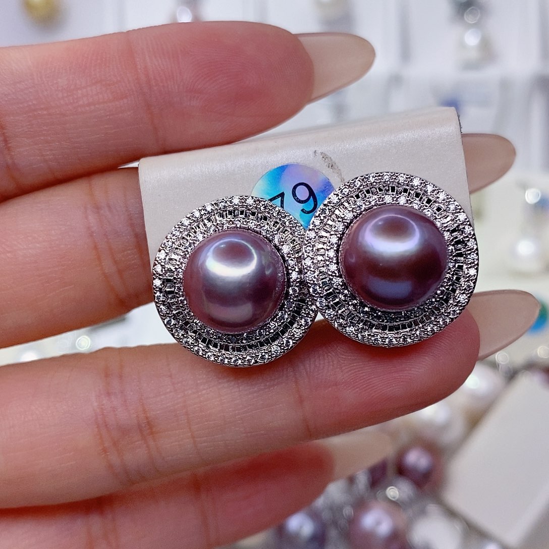 会***会未镶嵌耳饰淡水珍珠