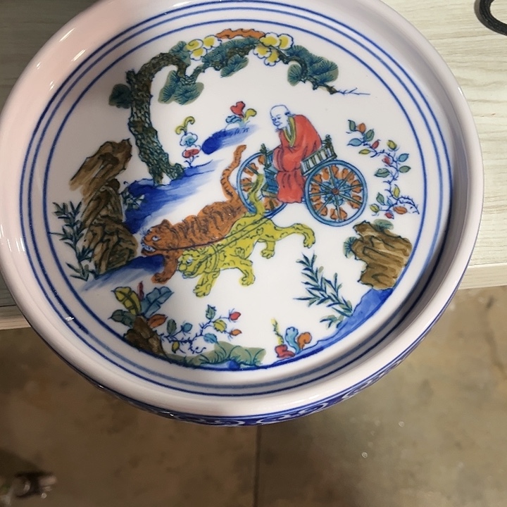 瓷片用****1景德镇陶瓷茶盘。19厘米