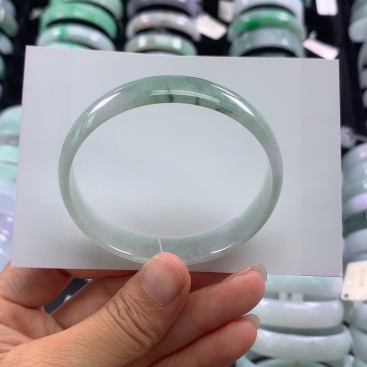 翡翠手镯未镶嵌公主手镯54+