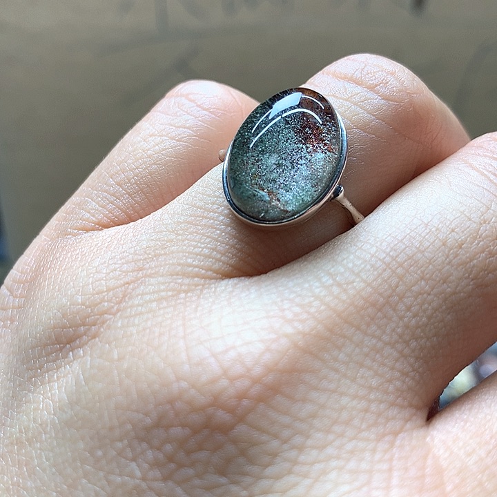 水晶水晶戒指银S925镶嵌