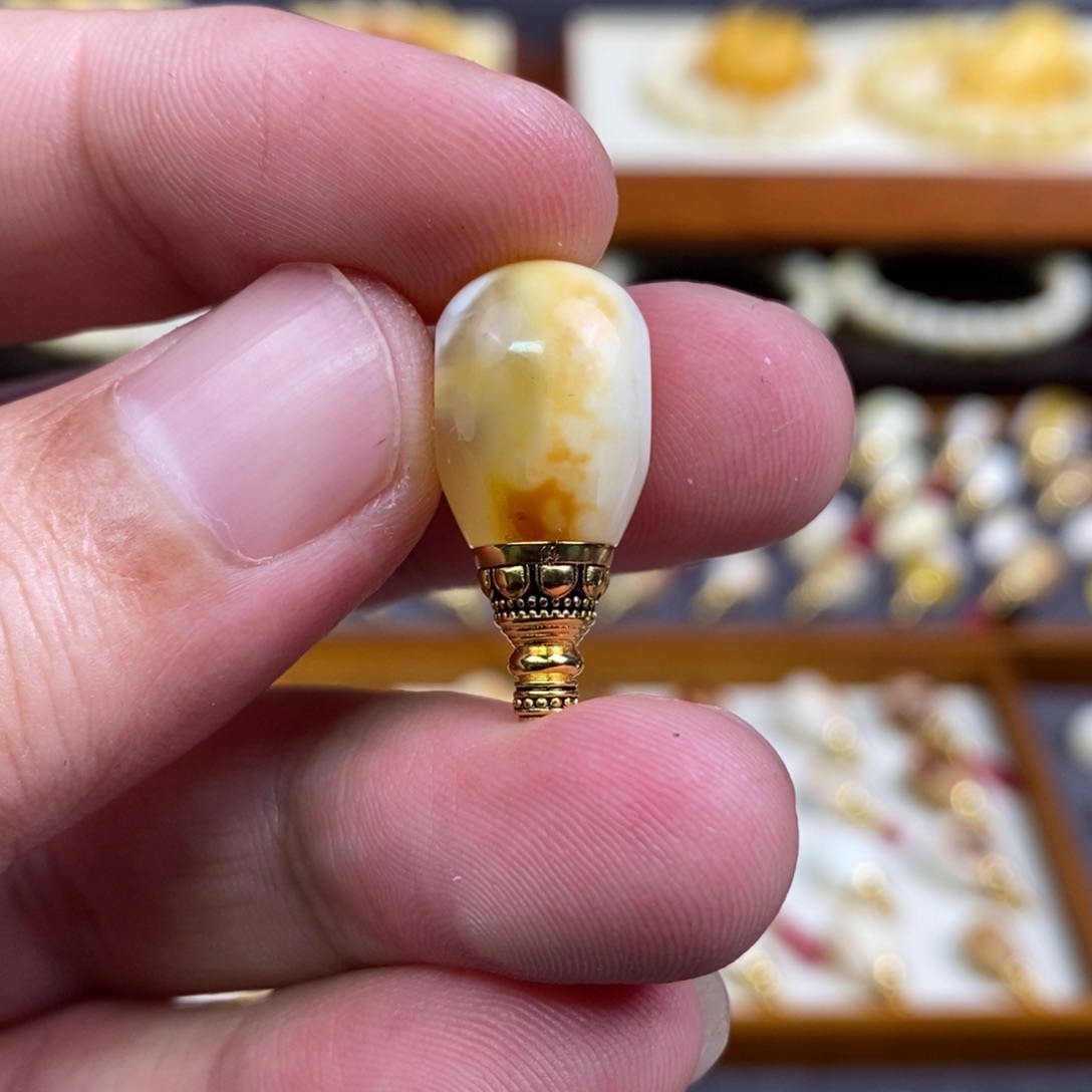 f***t蜜蜡未镶嵌裸石配饰三通