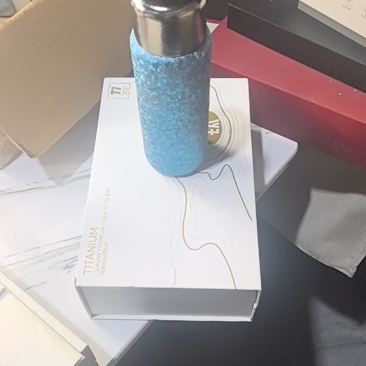 天***7钛合金纯钛机械显温闷茶杯