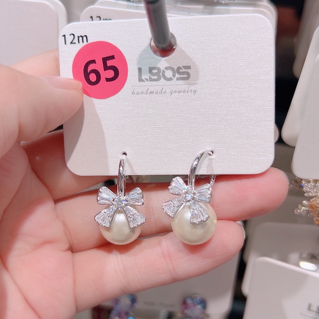 V***米锆石纯铜合金耳环