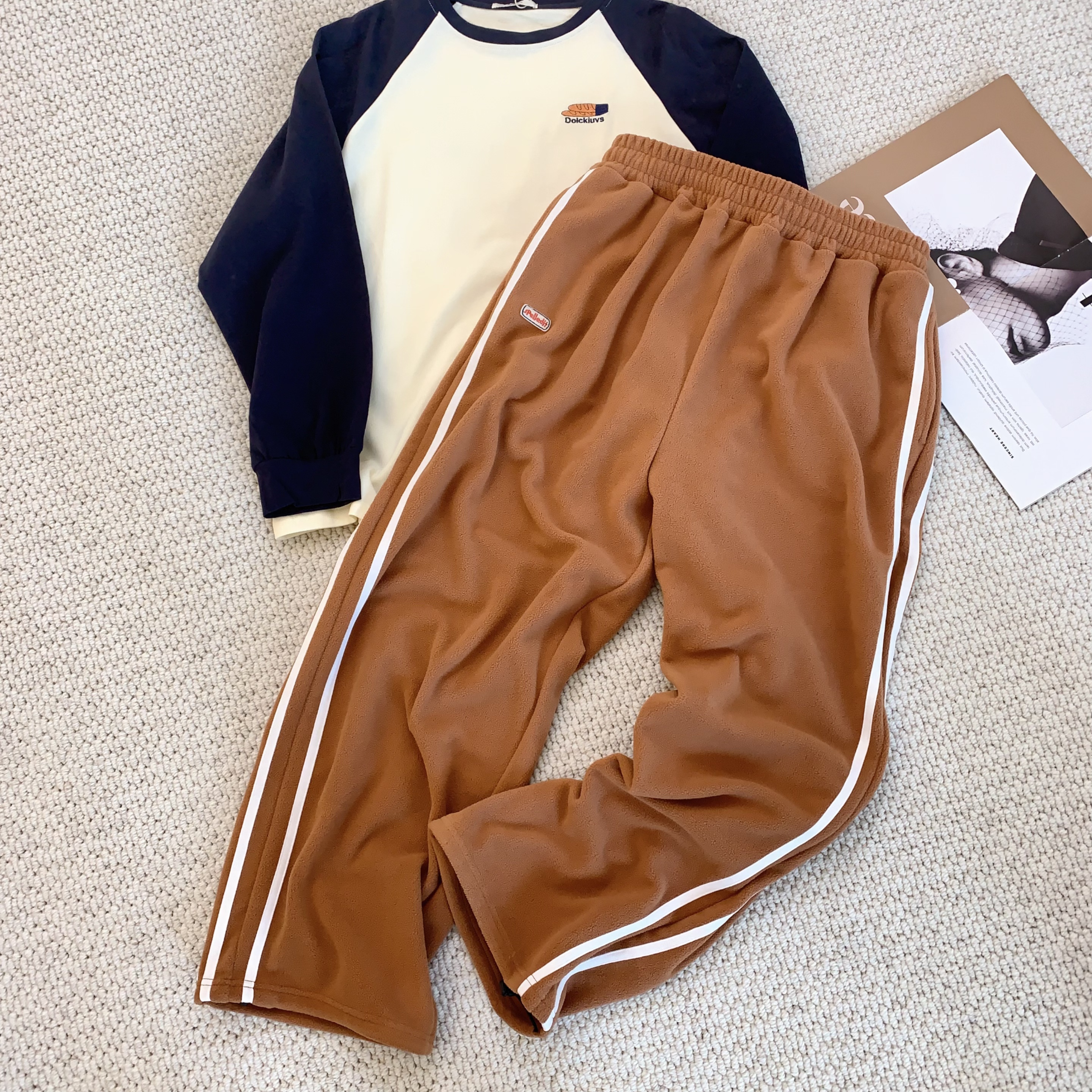 SP双线摇粒绒裤no退no换