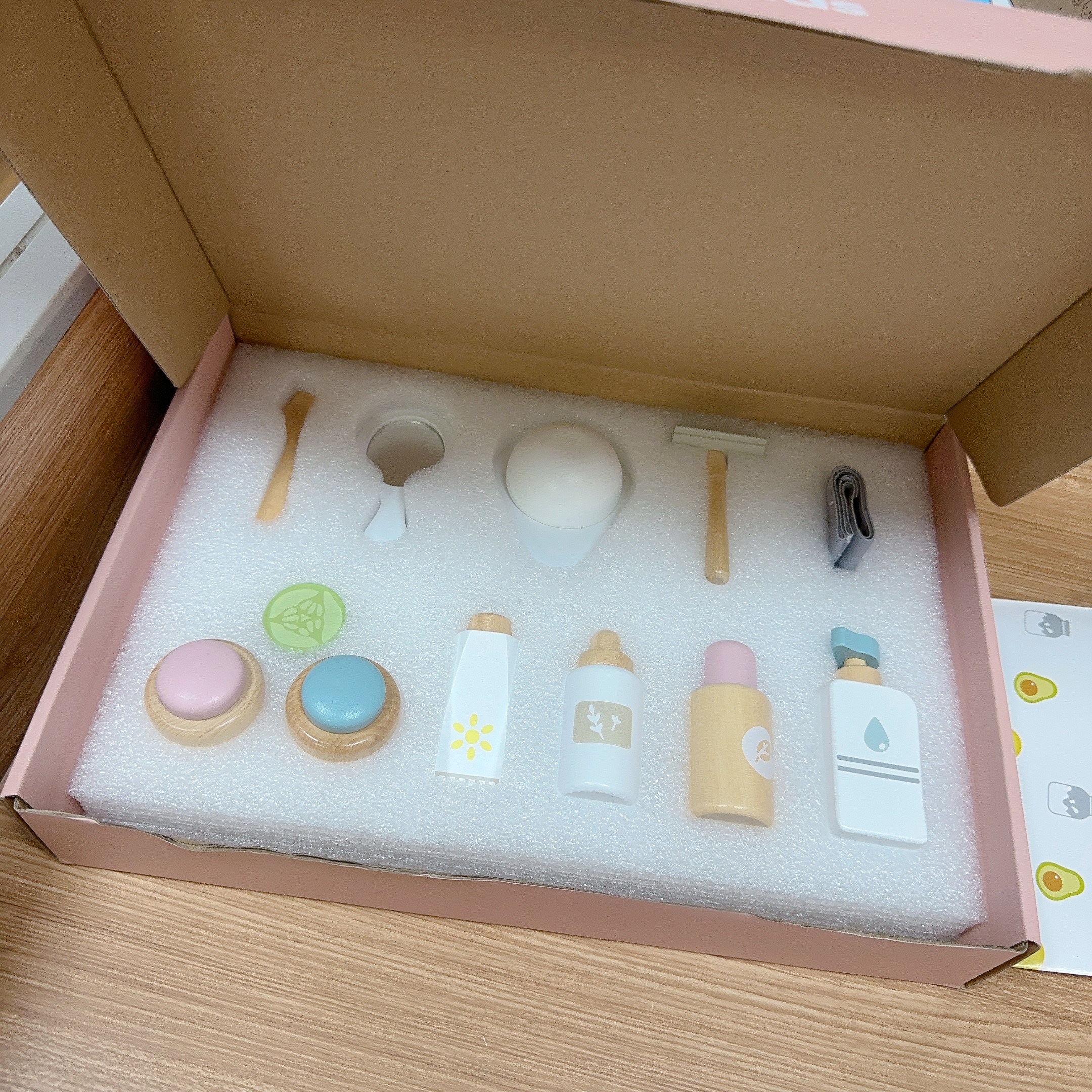 儿童木质玩具女生过家家面膜护肤系列