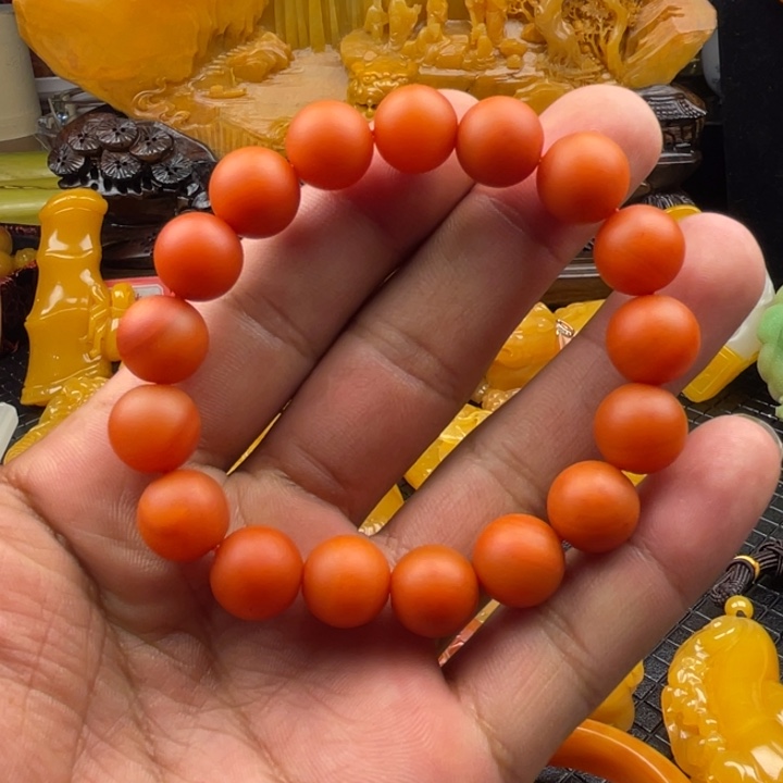 石英质玉（黄龙玉）珠子合金