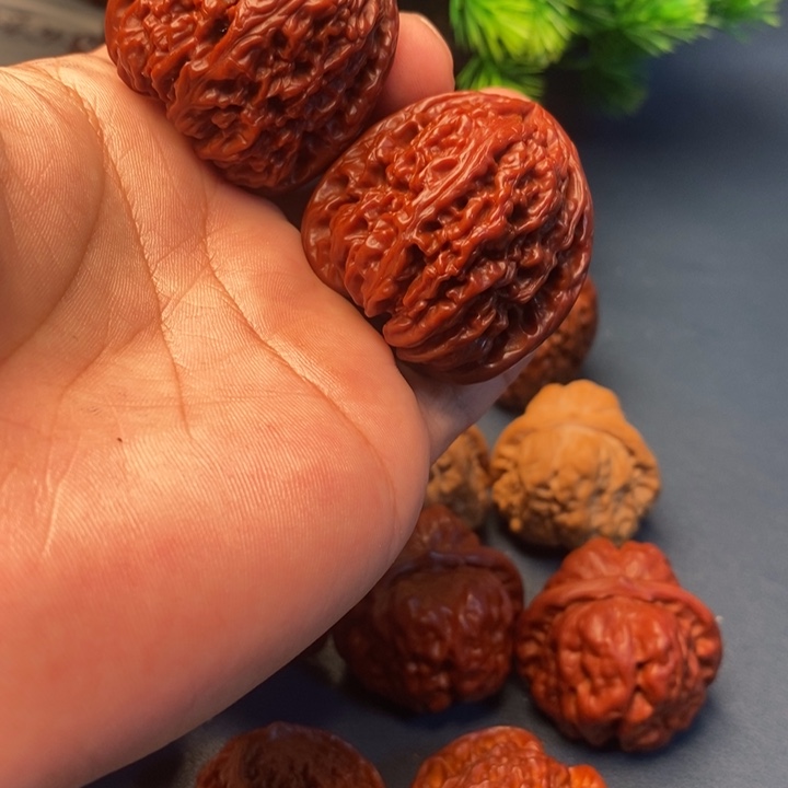 元***活把件文玩核桃南江石蛤蟆头虎头9