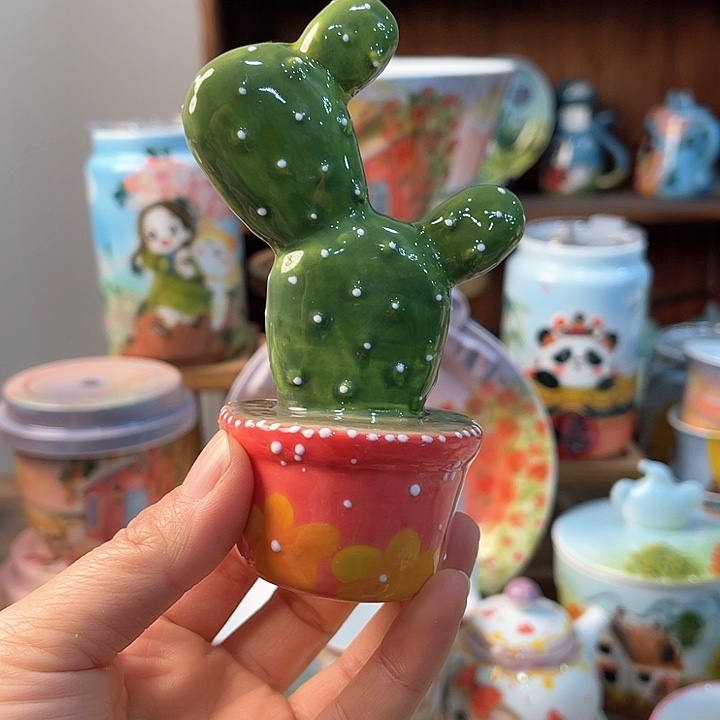 陶景德镇釉下手绘陶瓷 