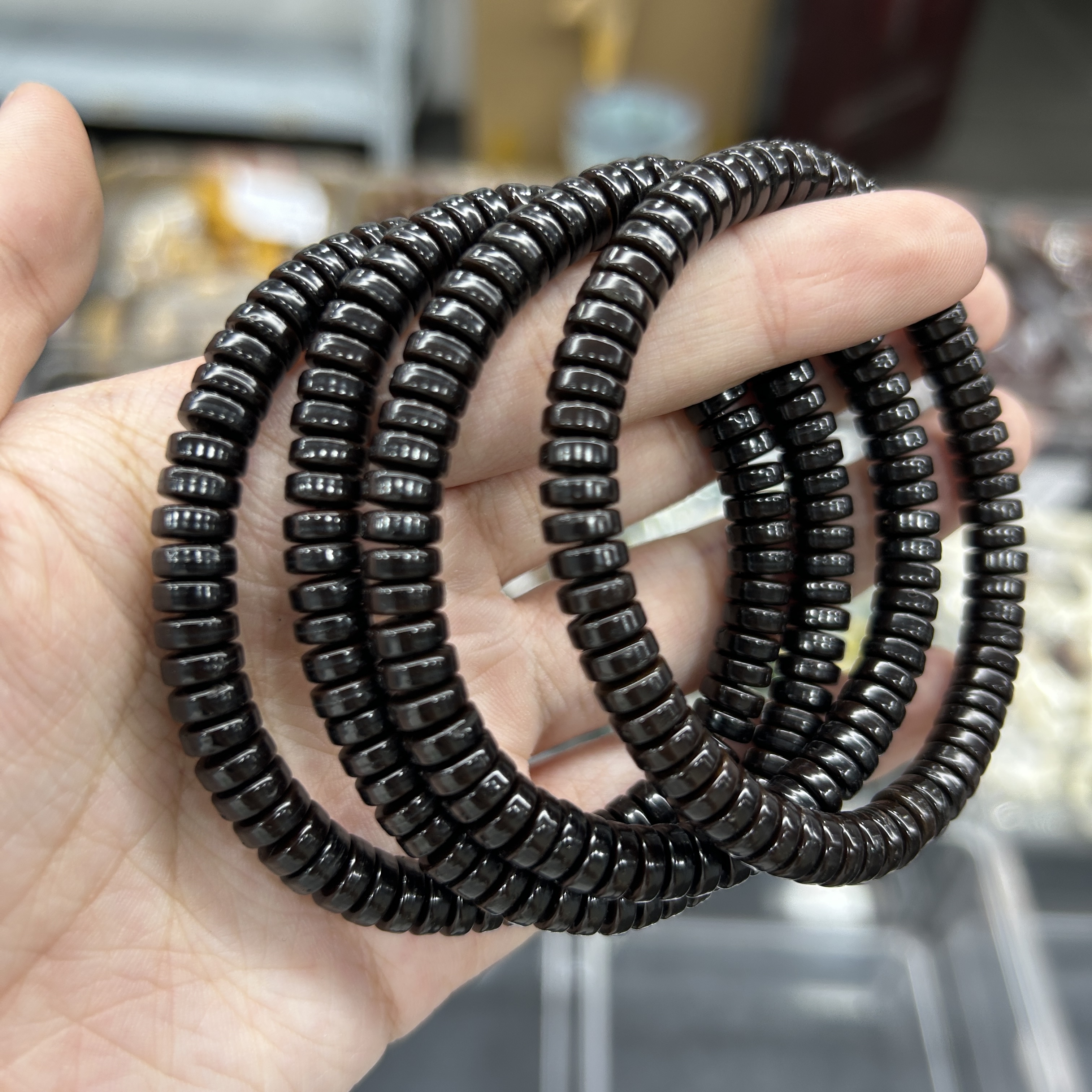 3*7 椰蒂药片珠手串【1186】