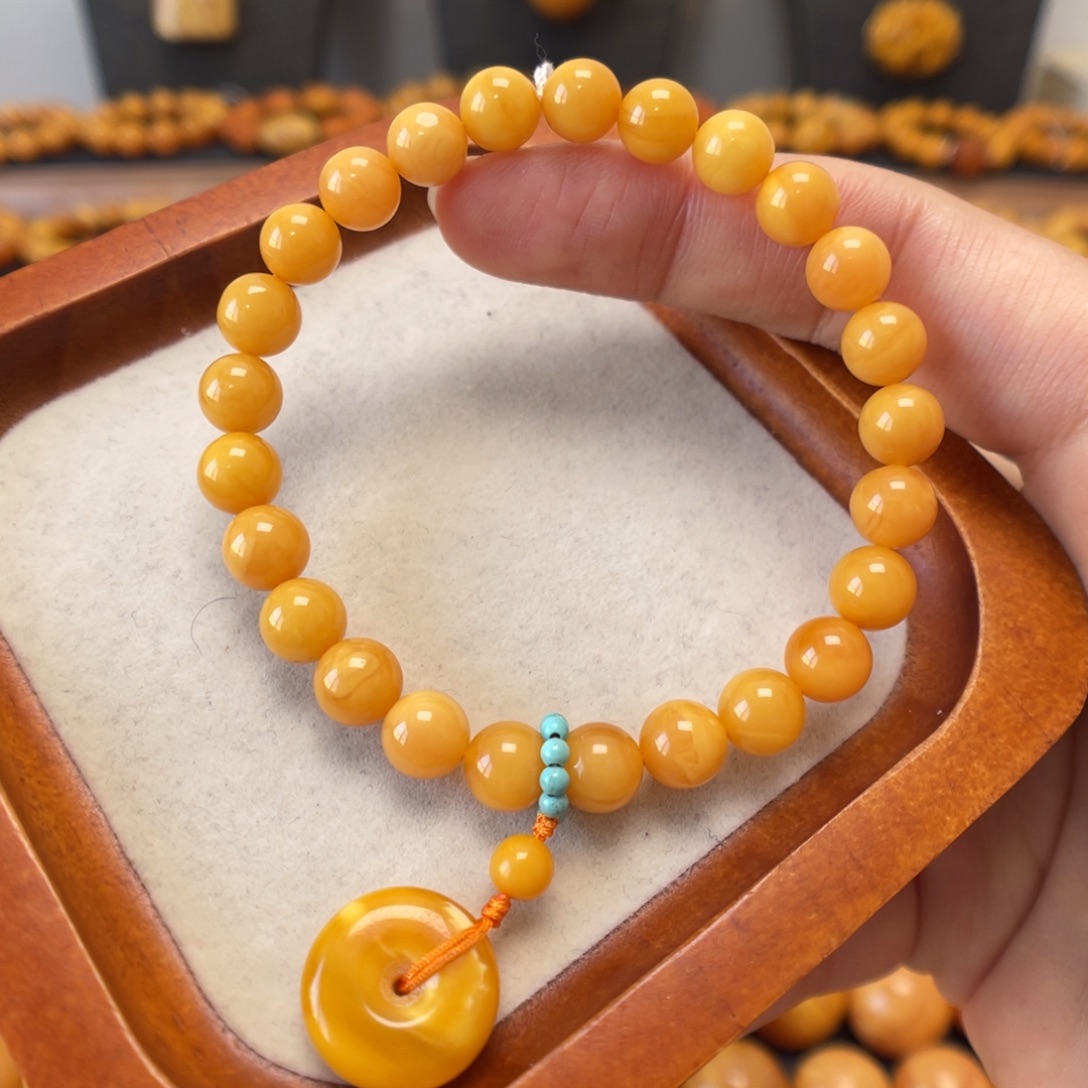 蜜蜡未镶嵌手链蜜蜡