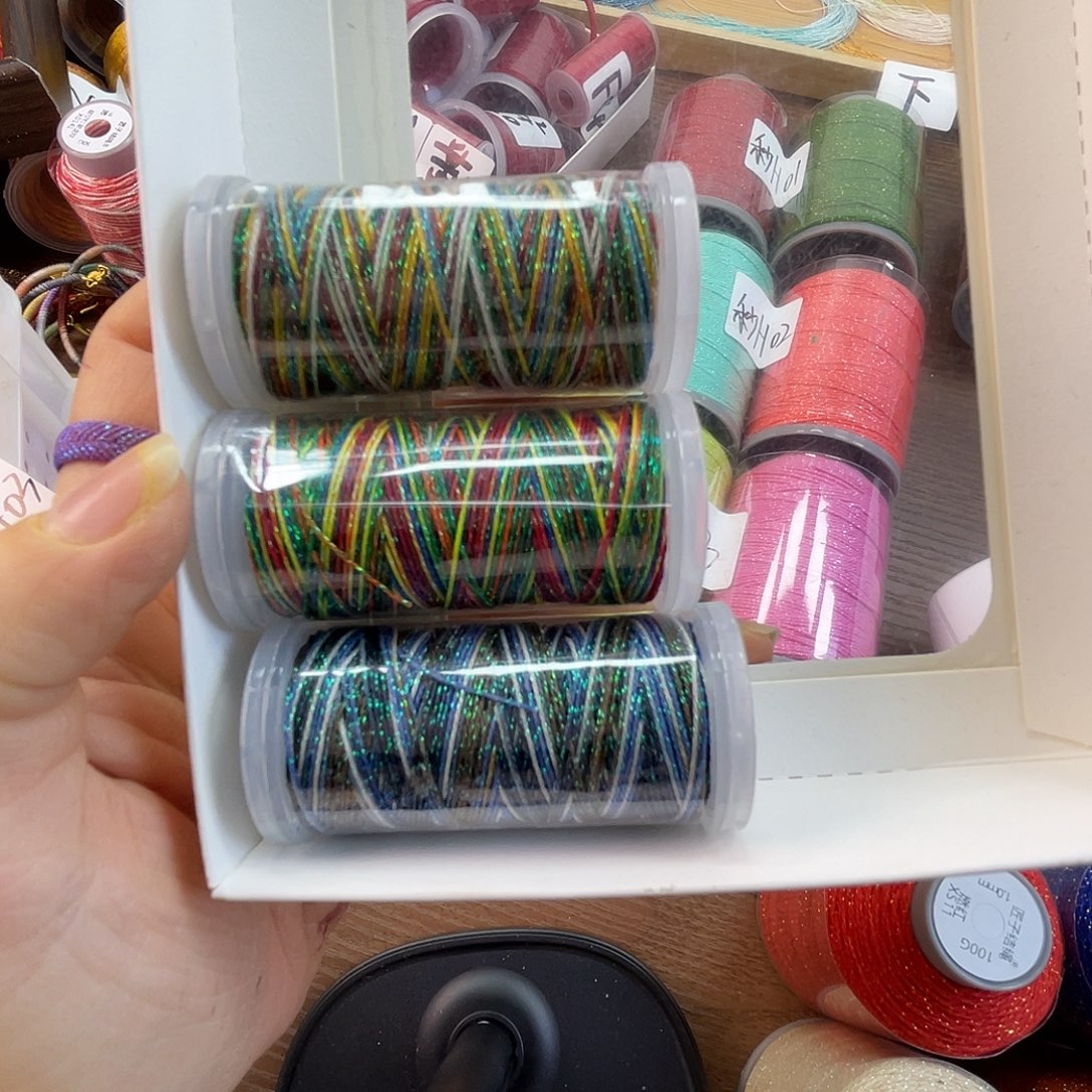 聚酯纤维0.5星空段染蜡线15克用情端午龙舟竞渡水墨端阳