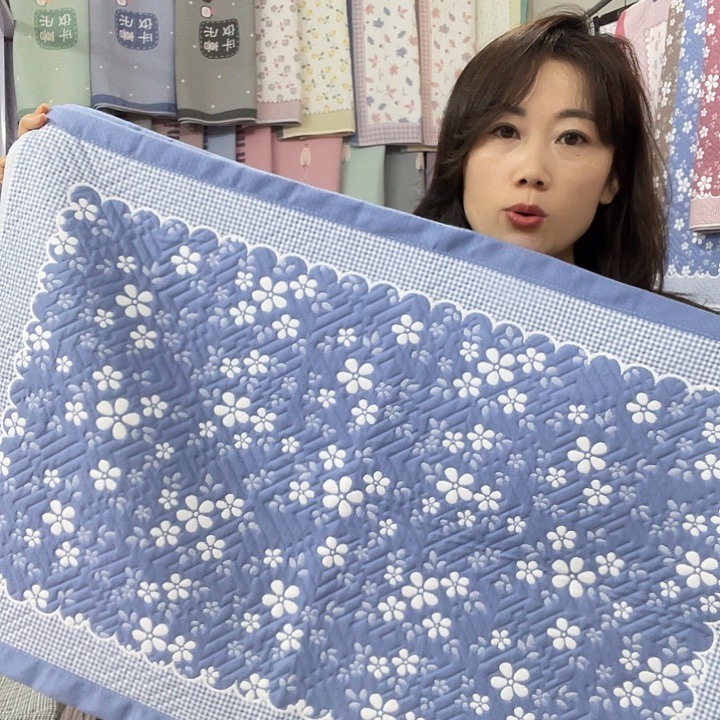 棉特价促销蓝色雪花