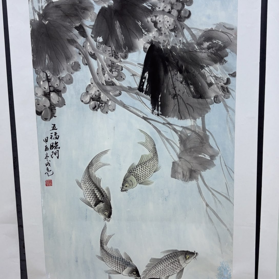 国画西**侠路成亮四尺花鸟