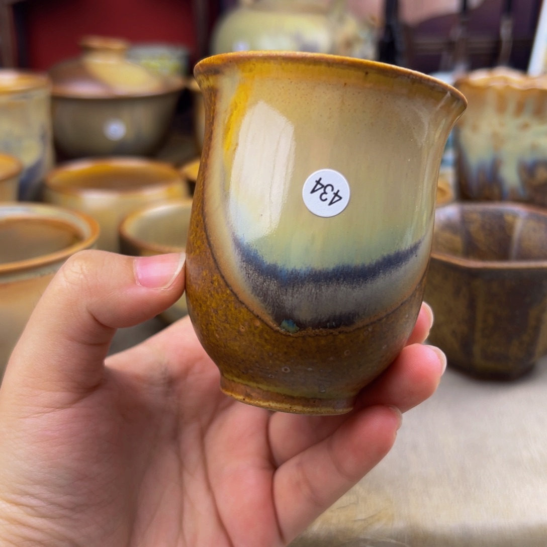 杯纯手工柴烧主人杯