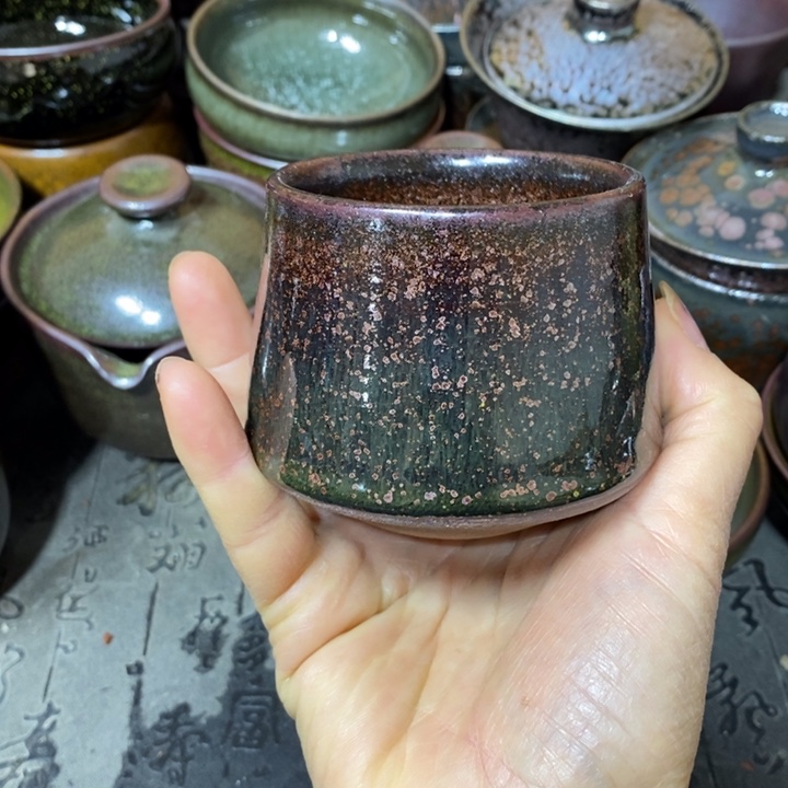 茶盏建阳建盏微瑕手握