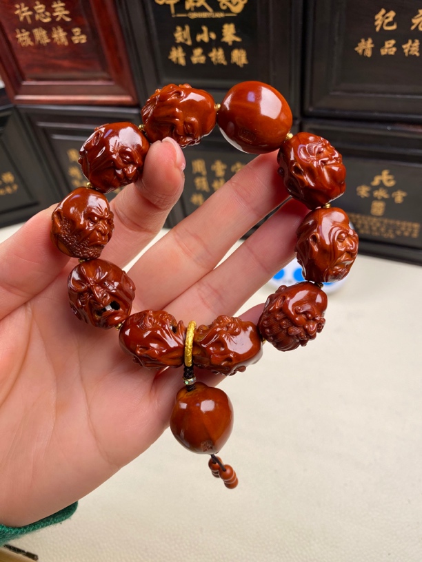 橄榄核手串十八罗汉