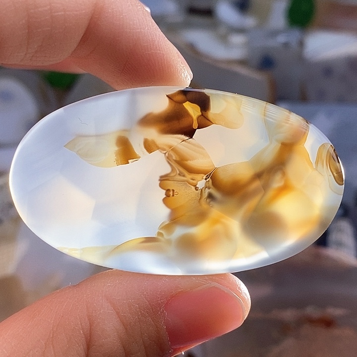 玛瑙/玉髓颈饰足银镀金镶嵌
