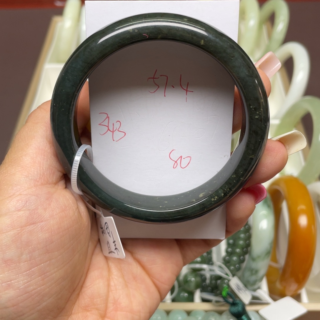 和田玉手镯未镶嵌欣*