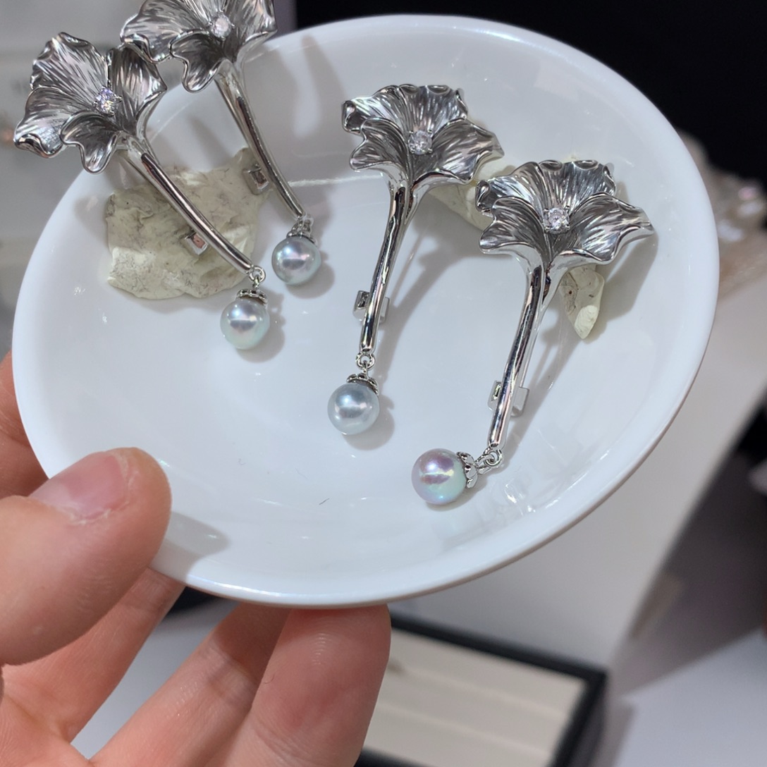 合金淡水珍珠海水胸针