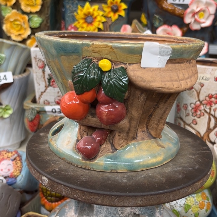 紫砂花盆粗陶材质多肉花盆