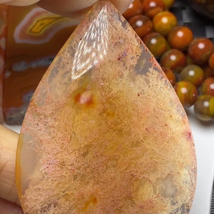 玛瑙/玉髓颈饰足银镀金镶嵌海***9