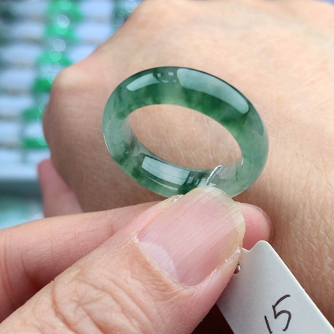 未镶嵌戒指翡翠15号
