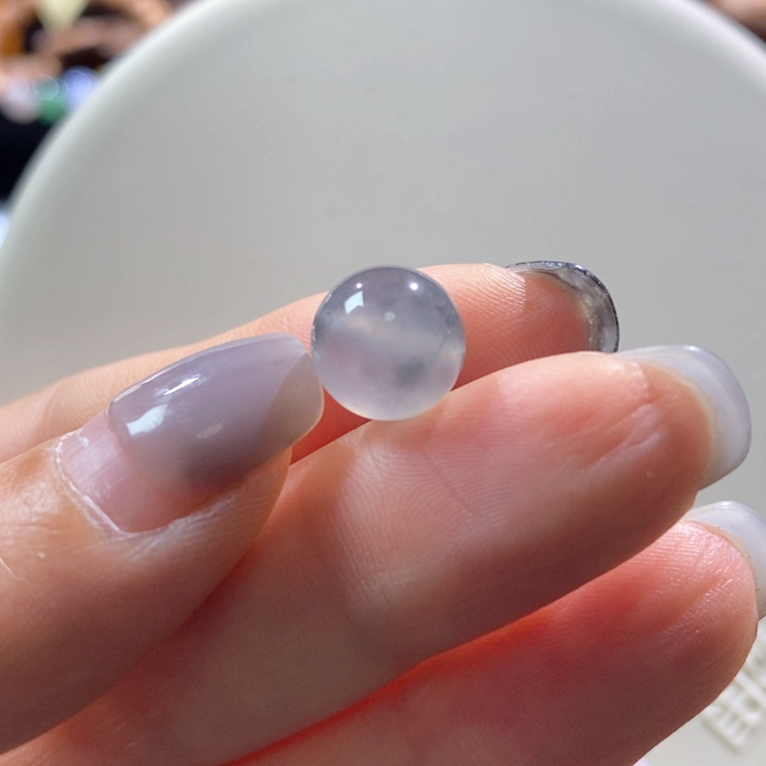 翡翠散珠放漏黑冰珠10.2mm