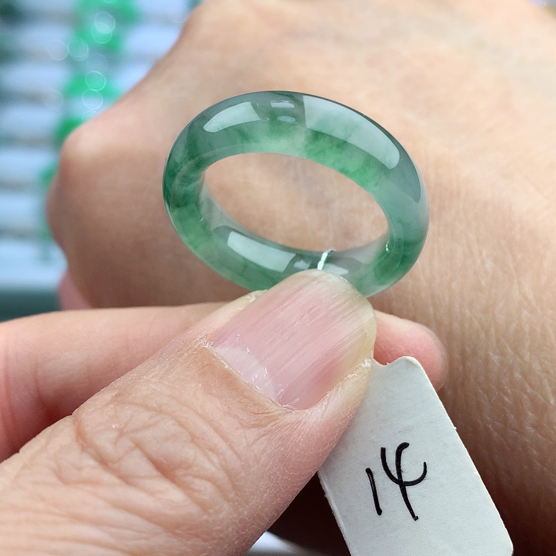 未镶嵌戒指翡翠14号