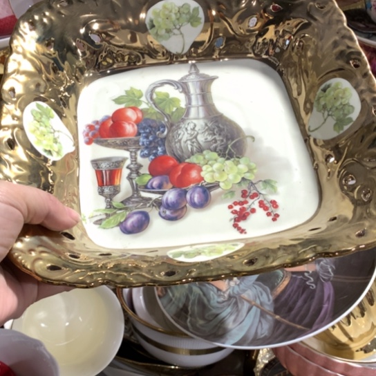 瓷片微瑕陶瓷处理介意请慎拍24厘米