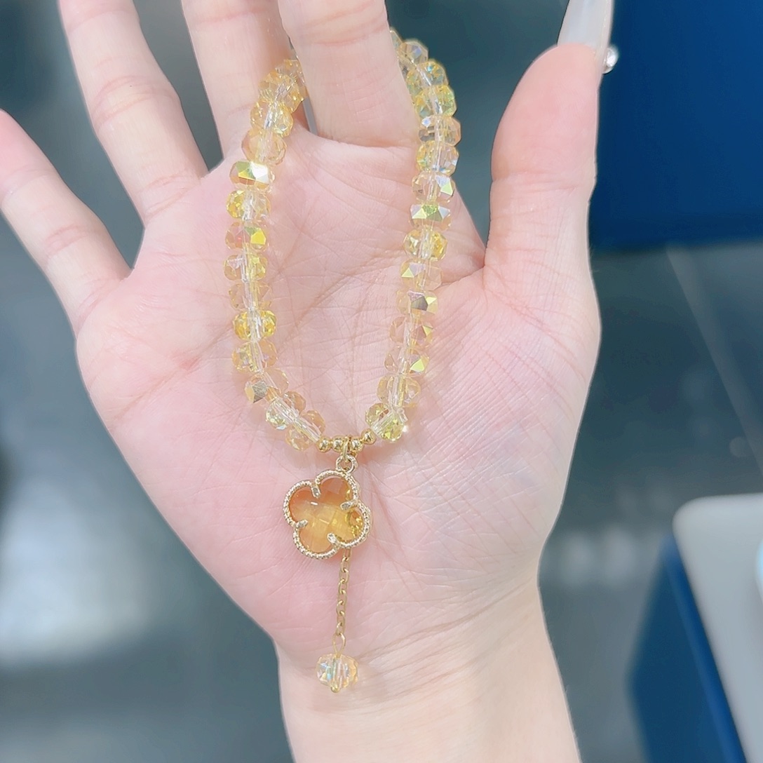 仿水晶铜合金时尚新款百搭手链