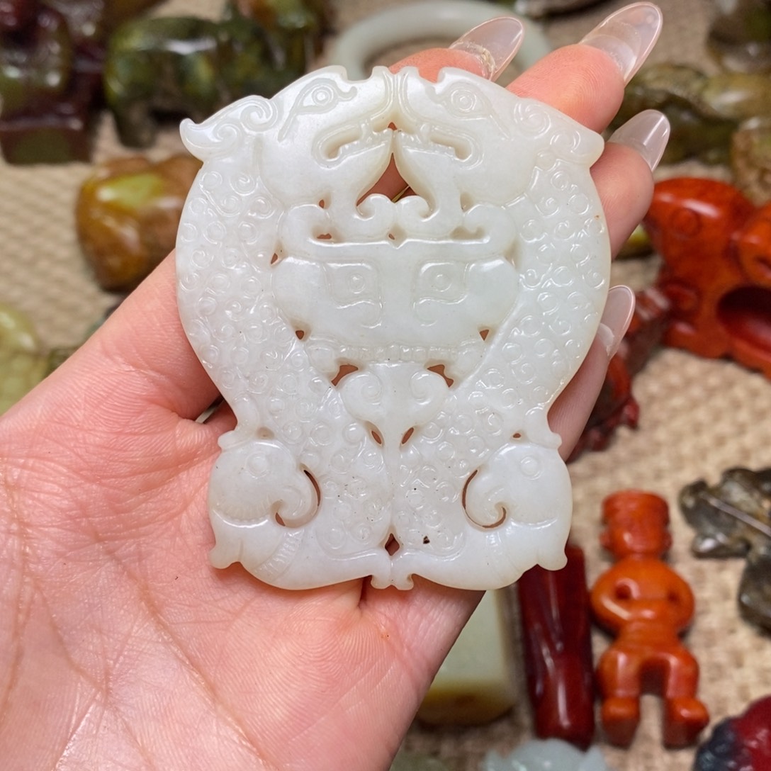 白玉菩提吊坠白玉菩提白玉菩提摆件