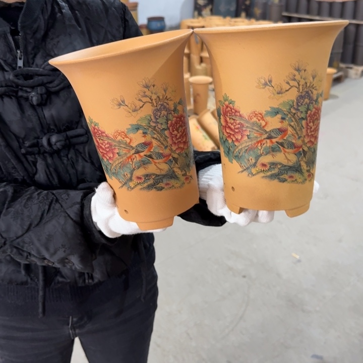 紫砂花盆 包邮包破损