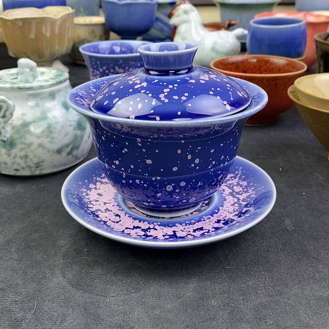 景德镇高温陶瓷盖碗10