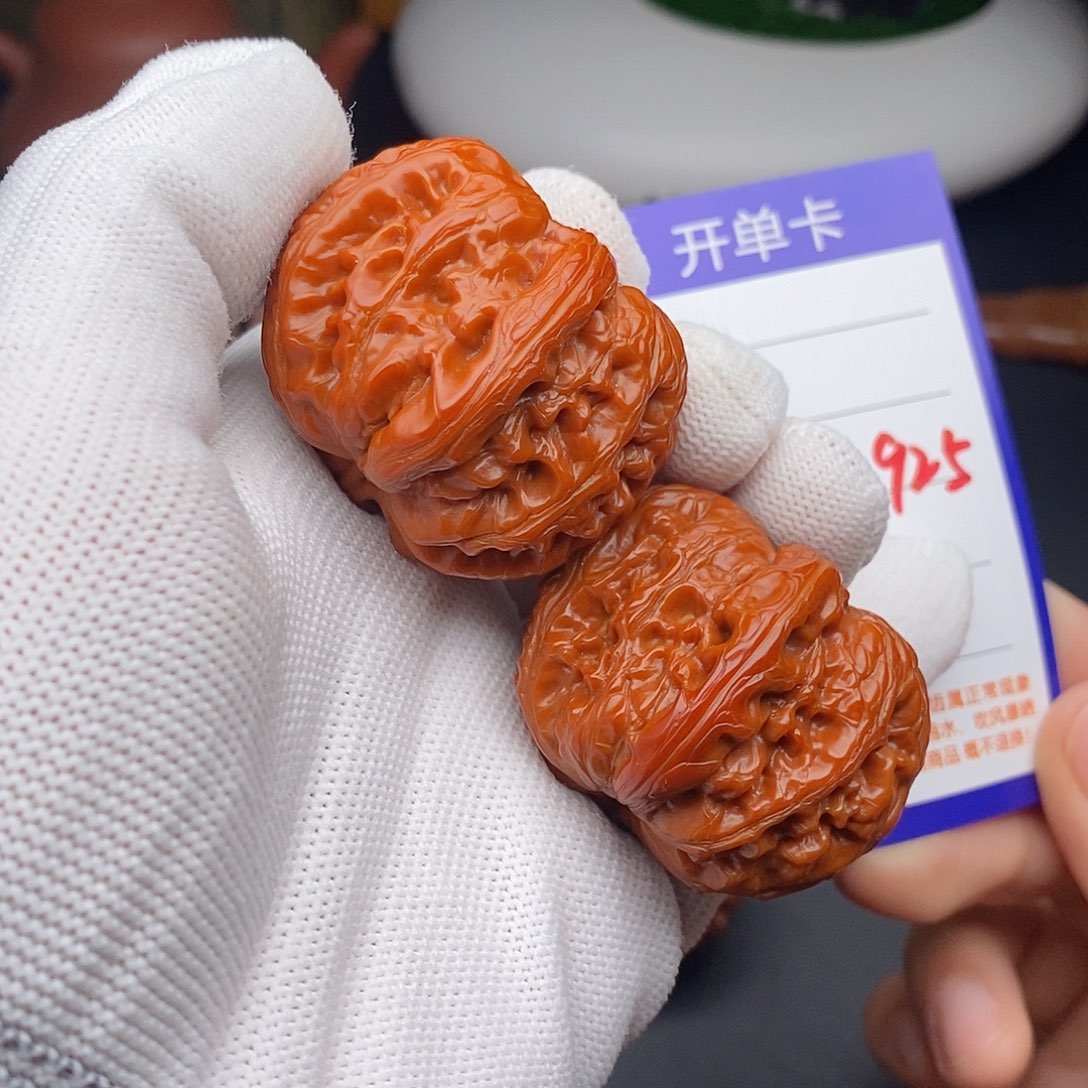 文玩核桃把件44元宝925