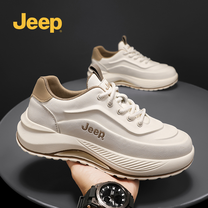 Jeep吉普男鞋高格调2025秋季新款青少年运动休闲百搭潮流老爹鞋