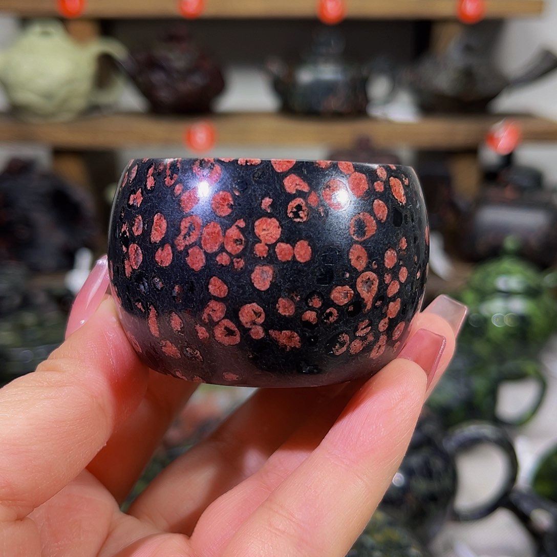 梅花玉圆鼓杯50cc茶杯