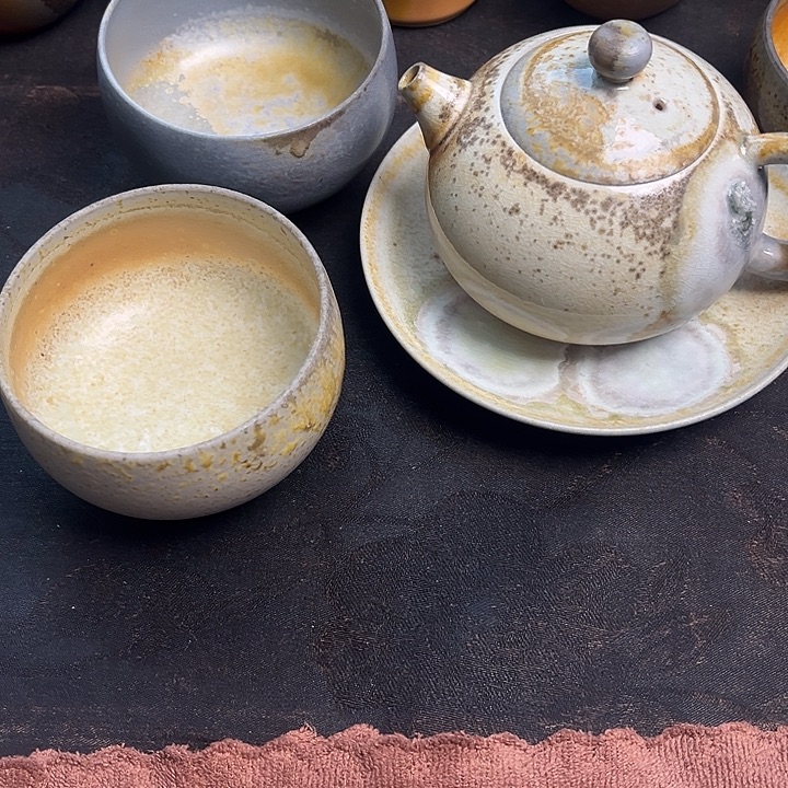 成***术茶盏柴烧茶具柴烧茶具