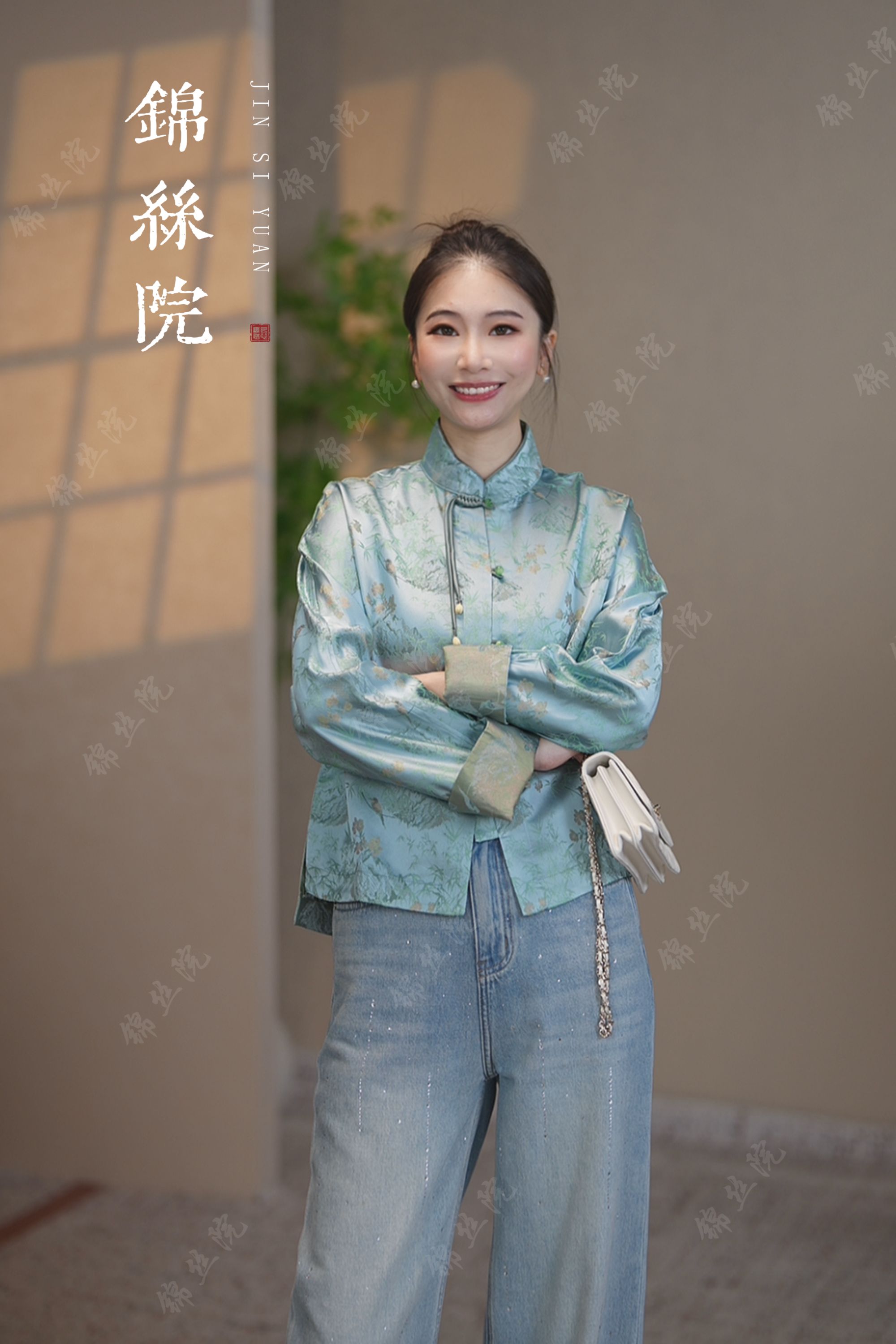 锦丝院断码福利【喜鹊】新中式双面穿网红重磅上衣661290