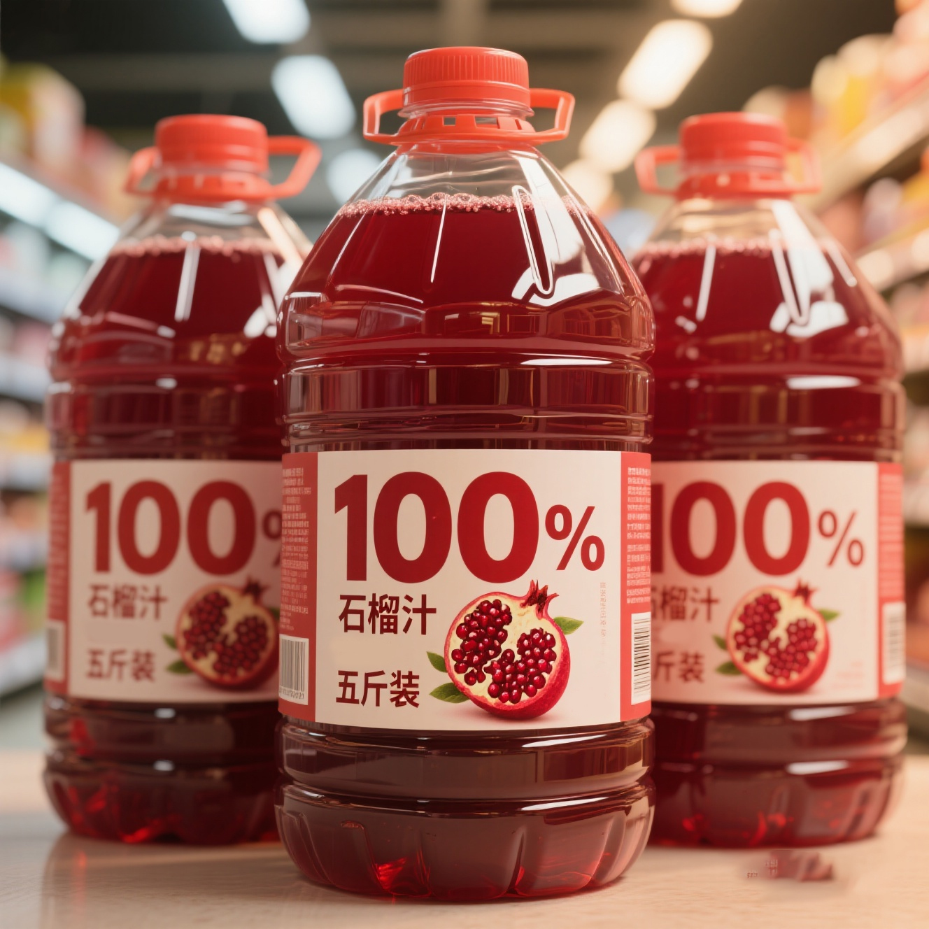 【五斤装】100%NFC石榴汁839ML夏日必备饮品大桶果汁健康食品饮料