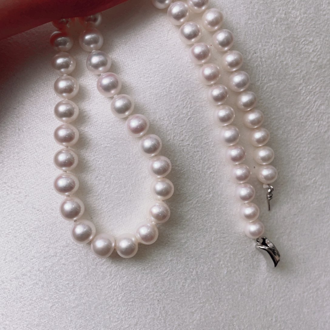 淡水珍珠颈饰银S925镶嵌曼****