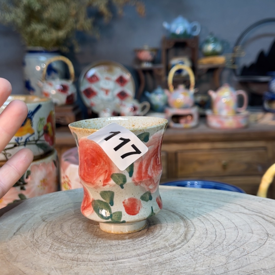 杯素浅陶瓷手工手绘