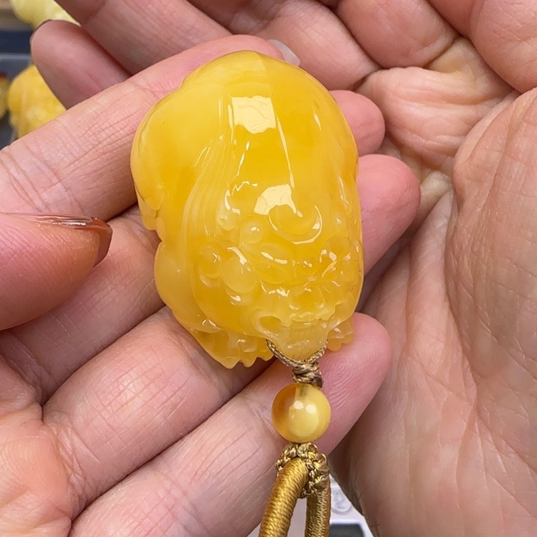 蜜蜡颈饰未镶嵌天然蜜蜡