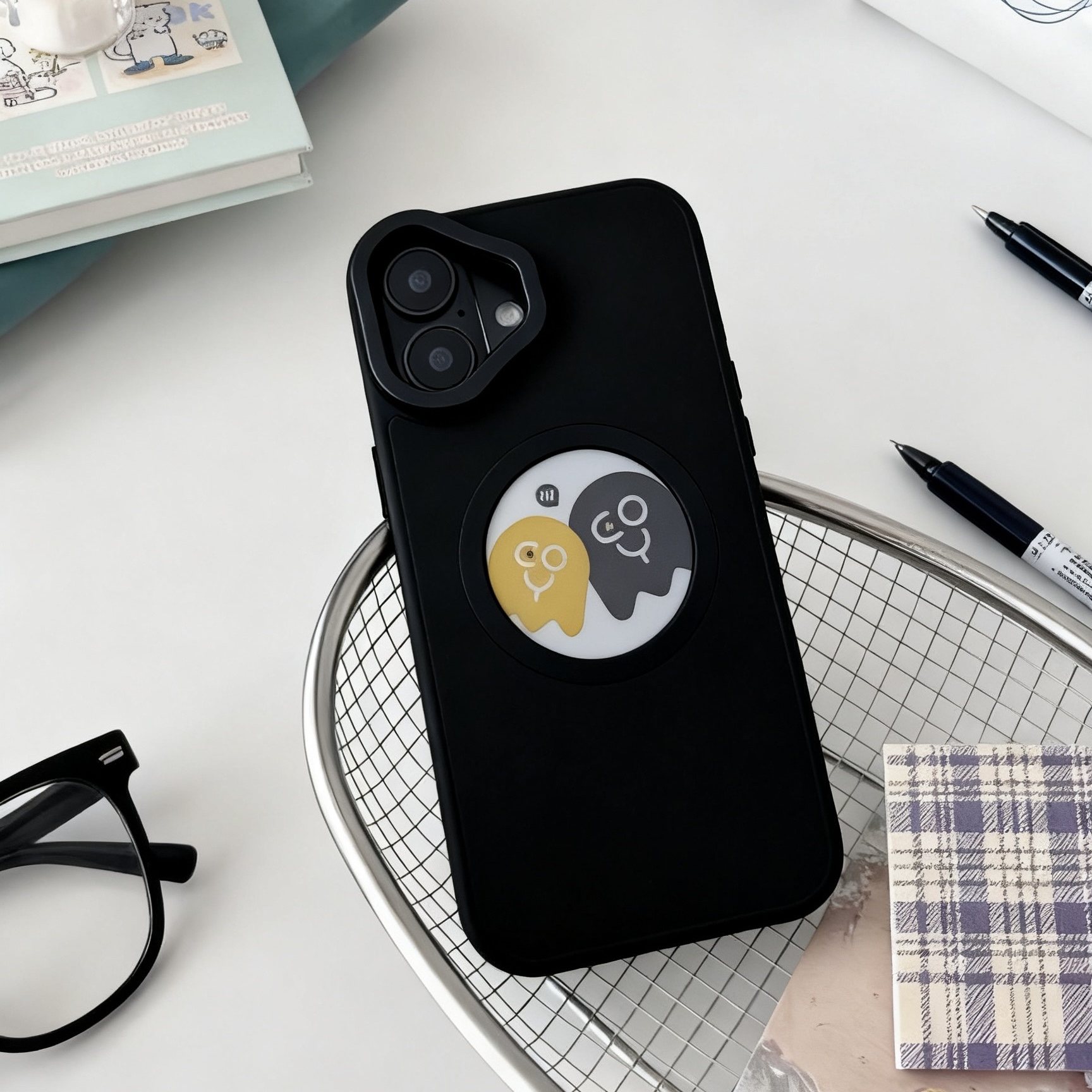 iphone17译壳yeocase智能彩显高级新款手机壳适用苹果手机磁吸壳