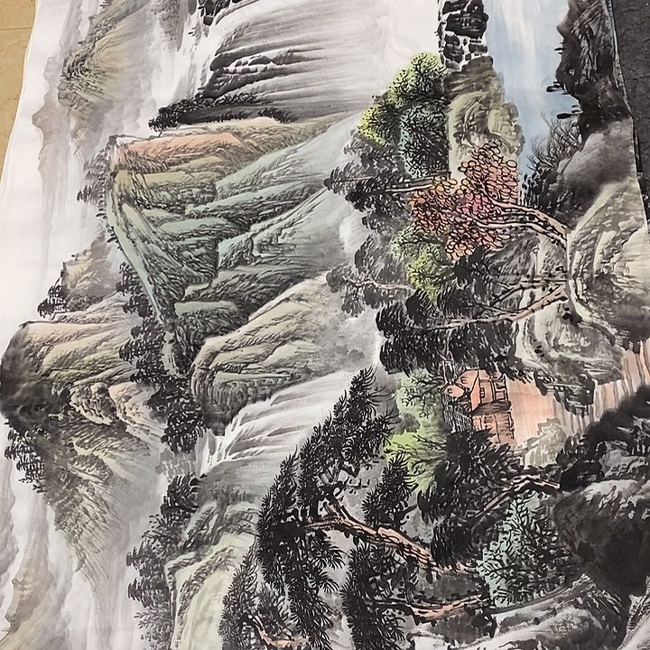 雷***哥国画国画国画小八尺的